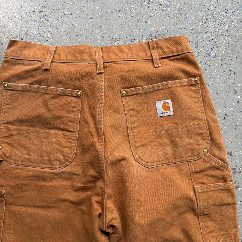 Carhartt B01 Tan Double Knee Work Pants 34x34 - Picture 4 of 8